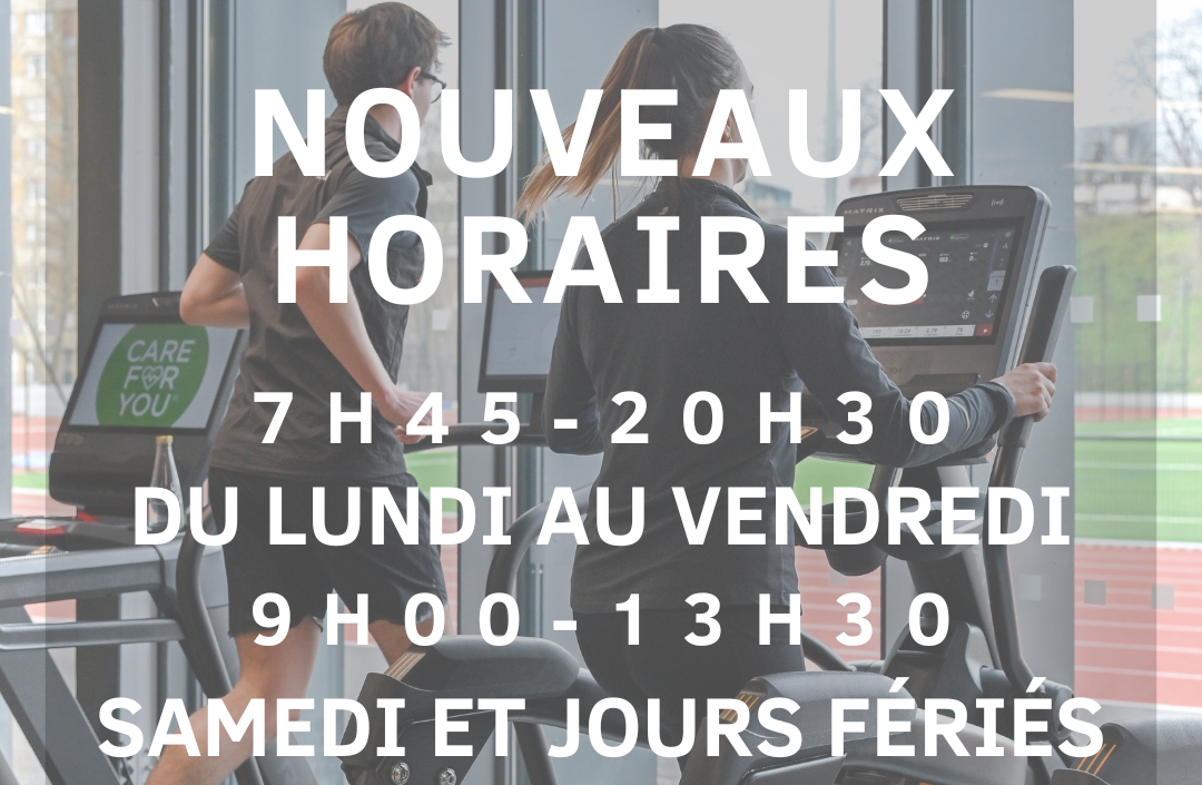 Nouveaux horaires !